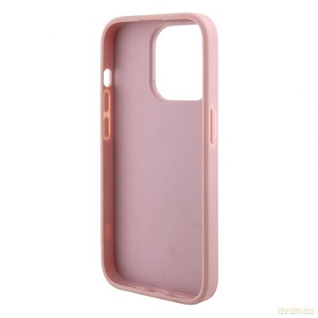 Etui Guess Glitter Script Big 4G do iPhone 15 Pro Max - różowe