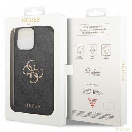 Etui Guess GUHCP15L4GMGGR do iPhone 15 Pro - szare
