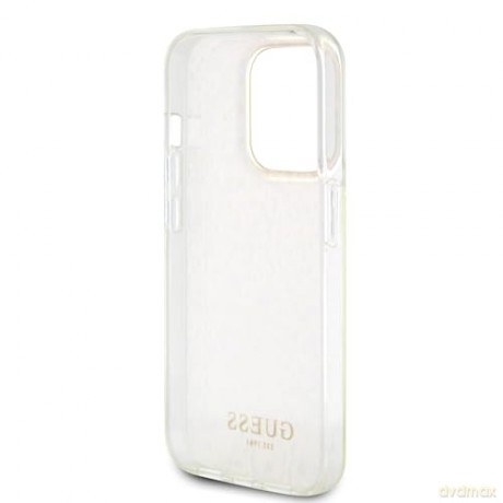 Etui Guess IML Faceted Mirror Disco Iridescent do iPhone 15 Pro - różowe
