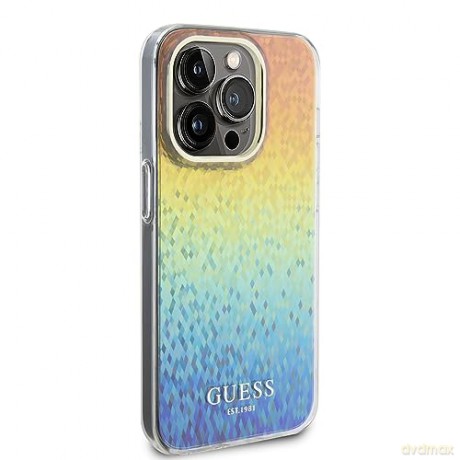 Etui Guess IML Faceted Mirror Disco Iridescent na iPhone 15 Pro - wielokolorowe