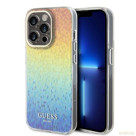 Etui Guess IML Faceted Mirror Disco Iridescent na iPhone 15 Pro Max - wielokolorowe