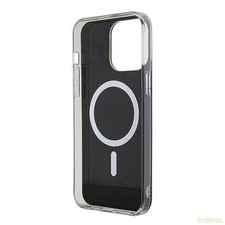 Etui Guess IML Iridescent MagSafe na iPhone 15 Pro - czarne