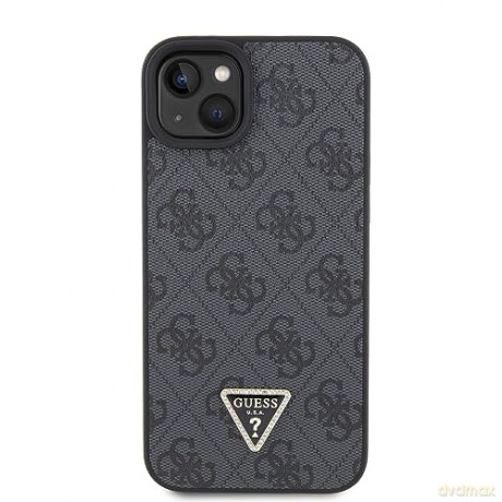 Etui Guess Leather 4G Diamond Triangle do iPhone 15 - czarne