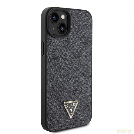 Etui Guess Leather 4G Diamond Triangle do iPhone 15 - czarne