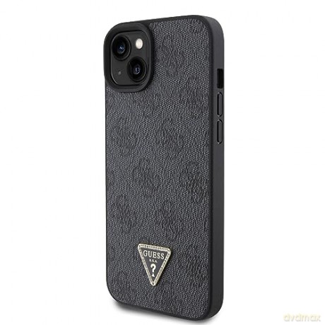 Etui Guess Leather 4G Diamond Triangle do iPhone 15 - czarne