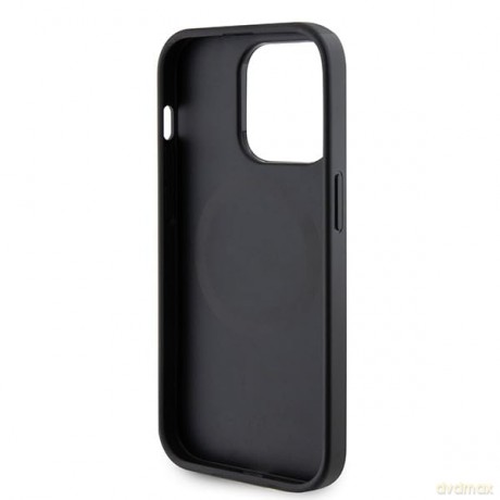 Etui Guess Saffiano MagSafe do iPhone 15 Pro - czarne