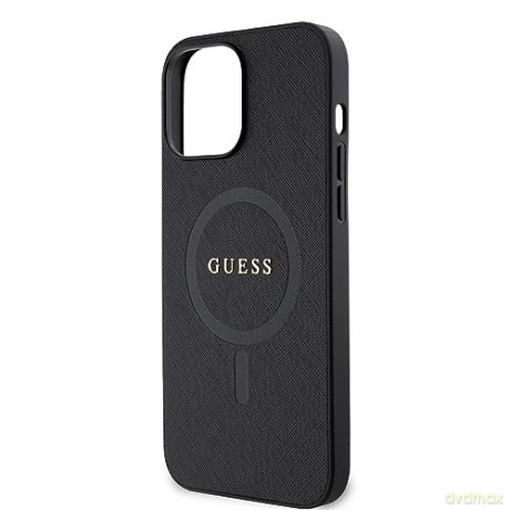 Etui Guess Saffiano MagSafe na iPhone 13 Pro Max - czarne