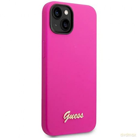 Etui Guess Silicone Vintage Gold Logo na iPhone 14 - fuksjowe