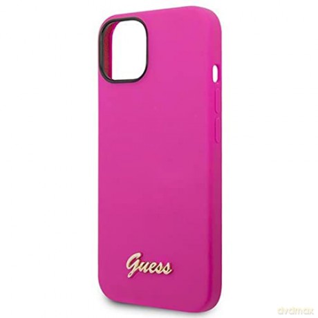 Etui Guess Silicone Vintage Gold Logo na iPhone 14 - fuksjowe