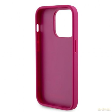 Etui Guess Strass Metal Logo do iPhone 15 Pro - różowe