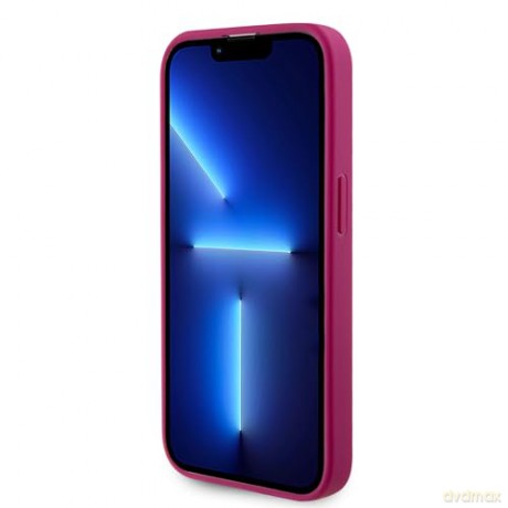 Etui Guess Strass Metal Logo do iPhone 15 Pro Max - różowe