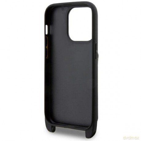 Etui Karl Lagerfeld Crossbody Saffiano Monogram Ikonik na iPhone 14 Pro - czarne