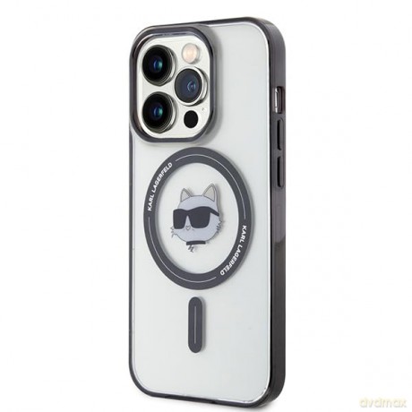 Etui Karl Lagerfeld IML Choupette's Head MagSafe do iPhone 15 Pro Max - przezroczyste