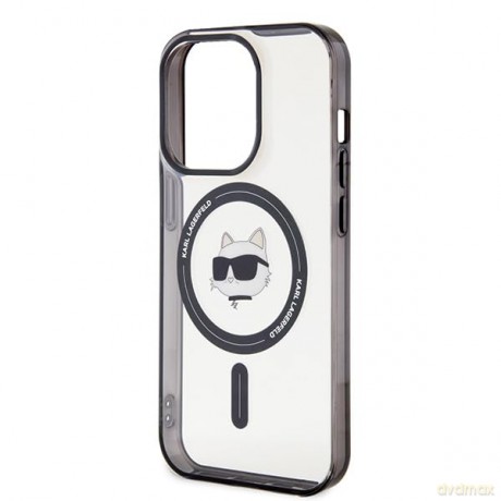 Etui Karl Lagerfeld IML Choupette's Head MagSafe do iPhone 15 Pro Max - przezroczyste