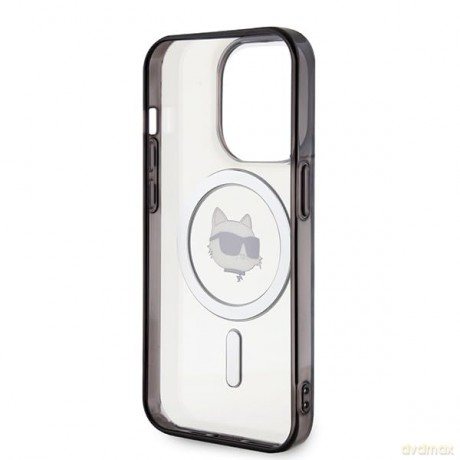 Etui Karl Lagerfeld IML Choupette's Head MagSafe do iPhone 15 Pro Max - przezroczyste