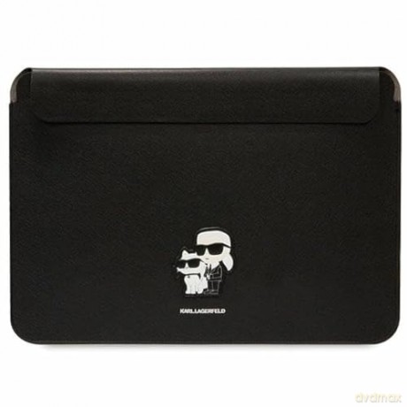 Etui Karl Lagerfeld Saffiano Karl&Choupette na laptopa 16" - czarne