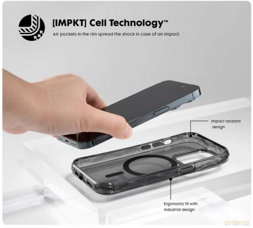 Etui LAUT Crystal Matter z MagSafe do iPhone 14 Pro Max - czarne
