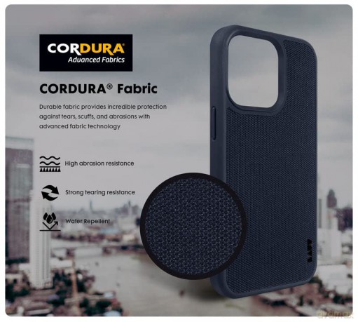 Etui LAUT Urban Protect Cordura z MagSafe do iPhone 14 Pro - czarne