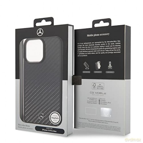 Etui Mercedes Dynamic Line MagSafe na iPhone 14 Pro Max - czarne