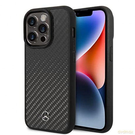 Etui Mercedes Dynamic Line na iPhone 14 Pro - czarne