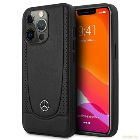 Etui Mercedes Leather Urban do iPhone 15 Pro - czarne