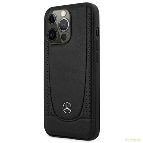 Etui Mercedes Leather Urban do iPhone 15 Pro - czarne