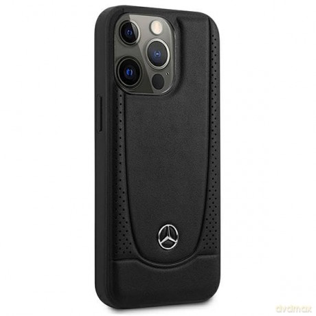 Etui Mercedes Leather Urban do iPhone 15 Pro - czarne