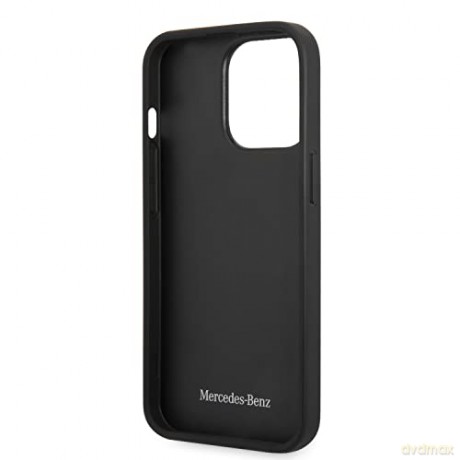 Etui Mercedes Leather Wave Patern na iPhone 14 Pro - czerwone