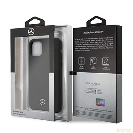Etui Mercedes Silicone Line na iPhone 11 Pro hardcase - czarne