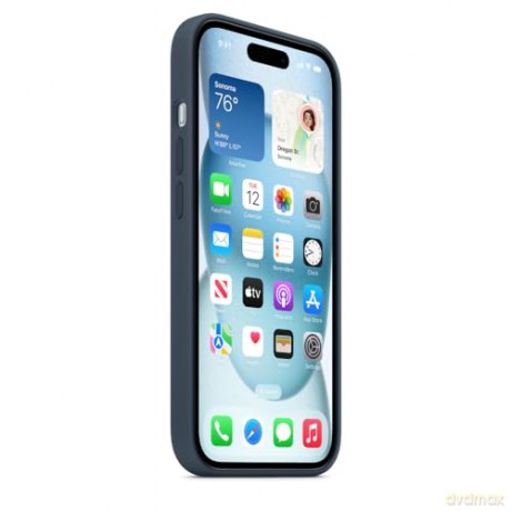 Etui silikonowe Apple Silicone Case MT0N3ZM/A MagSafe do iPhone 15 - storm blue