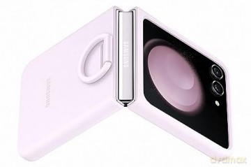 Etui silikonowe z uchwytem do Samsung Galaxy Z Flip 5 - fioletowe