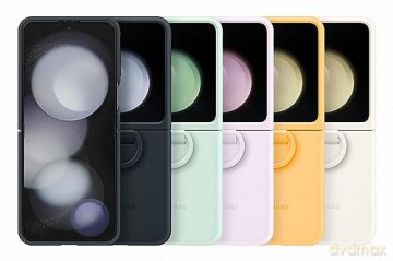Etui silikonowe z uchwytem do Samsung Galaxy Z Flip 5 - miętowe