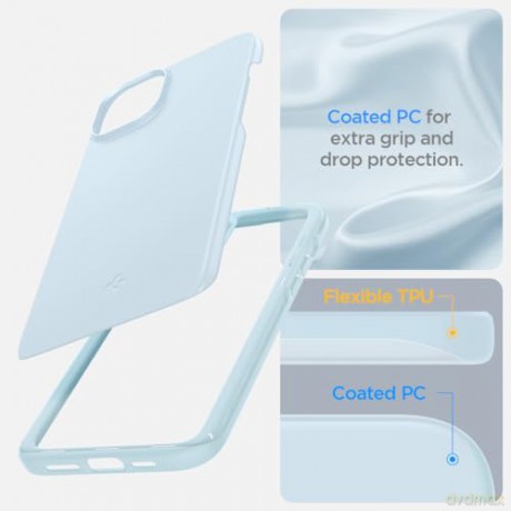 Etui Spigen Thin Fit do iPhone 15 - niebieski