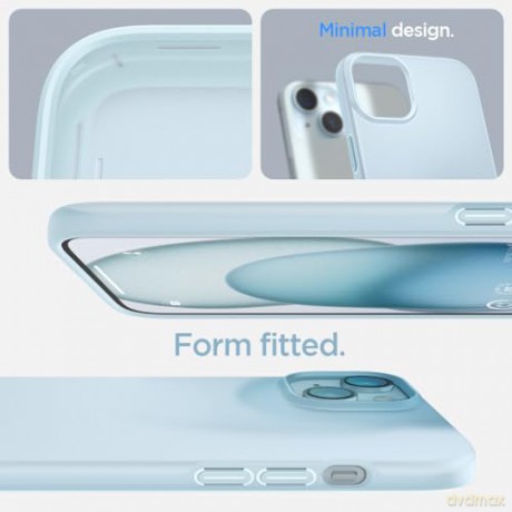 Etui Spigen Thin Fit do iPhone 15 - niebieski