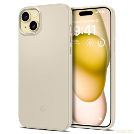 Etui Spigen Thin Fit do iPhone 15 Plus - beżowe