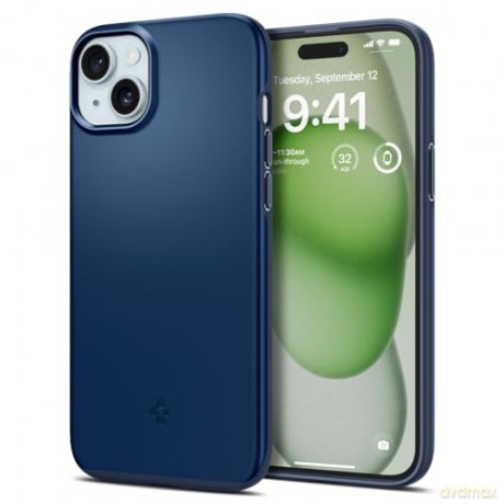 Etui Spigen Thin Fit do iPhone 15 Plus - niebieskie