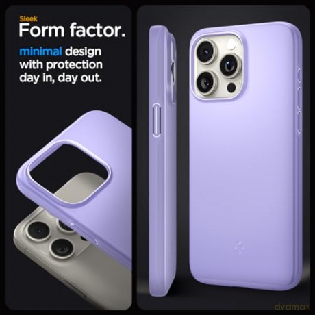 Etui Spigen Thin Fit do iPhone 15 Pro - fioletowe