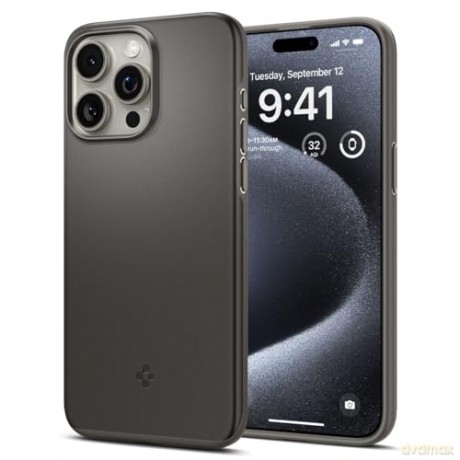 Etui Spigen Thin Fit do iPhone 15 Pro - szare
