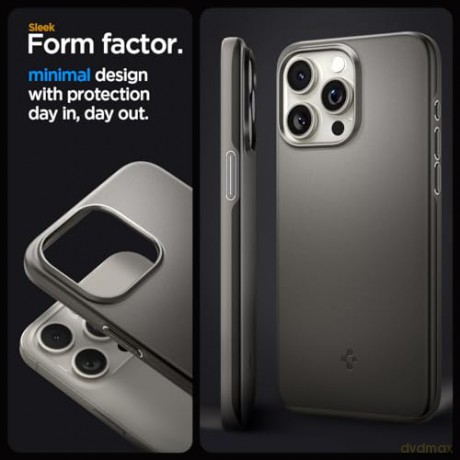 Etui Spigen Thin Fit do iPhone 15 Pro - szare