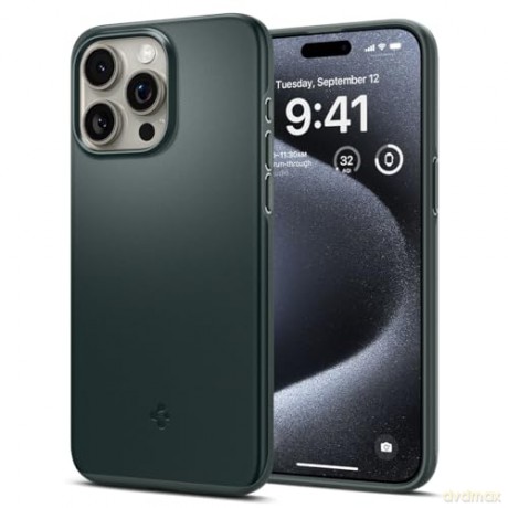 Etui Spigen Thin Fit do iPhone 15 Pro - zielone
