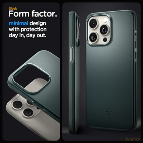 Etui Spigen Thin Fit do iPhone 15 Pro - zielone