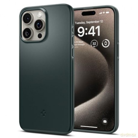 Etui Spigen Thin Fit do iPhone 15 Pro Max - zielone