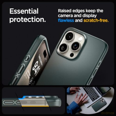 Etui Spigen Thin Fit do iPhone 15 Pro Max - zielone