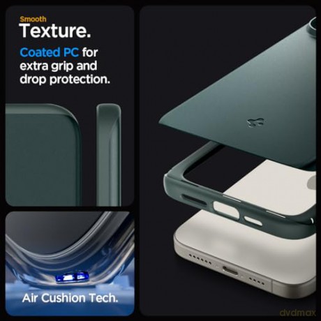Etui Spigen Thin Fit do iPhone 15 Pro Max - zielone