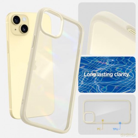 Etui Spigen Ultra Hybrid do iPhone 15 - beżowe