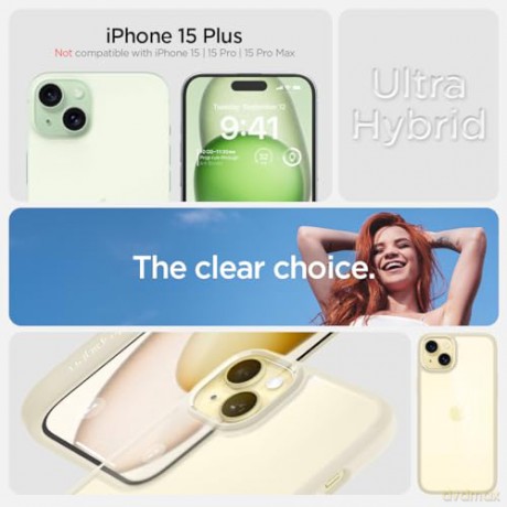 Etui Spigen Ultra Hybrid do iPhone 15 Plus - beżowe