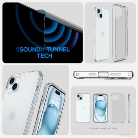Etui Spigen Ultra Hybrid do iPhone 15 Plus - przezroczyste