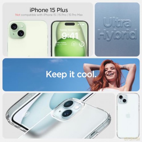 Etui Spigen Ultra Hybrid do iPhone 15 Plus - przezroczyste