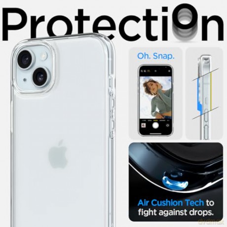 Etui Spigen Ultra Hybrid do iPhone 15 Plus - przezroczyste