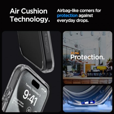 Etui Spigen Ultra Hybrid do iPhone 15 Pro Max - ciemnozielone
